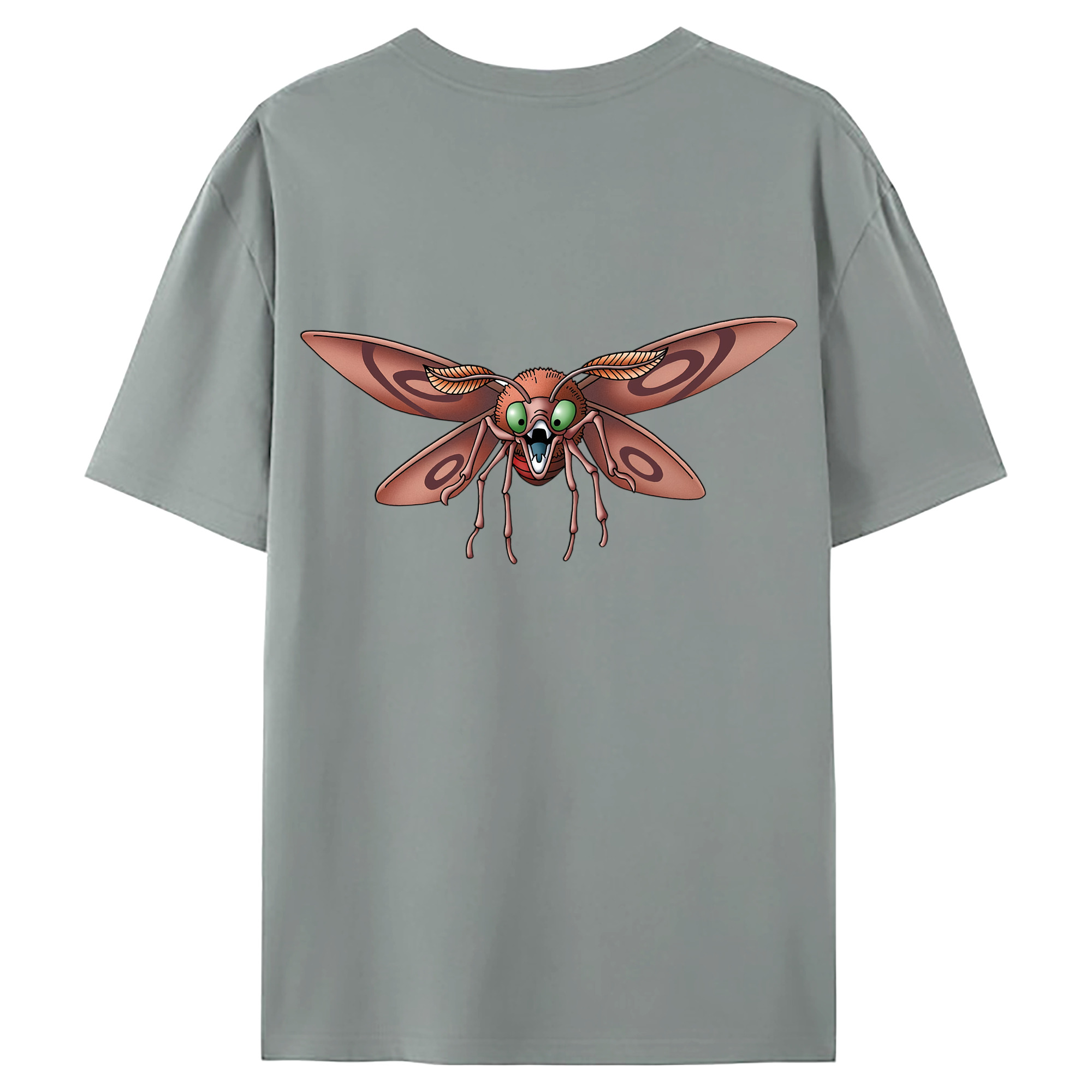 （画像用） ドラゴンクエスト Doragon Kuesuto Dragon Quest 綿100％ メンズ半袖Tシャツ（バックプリント） 通気性